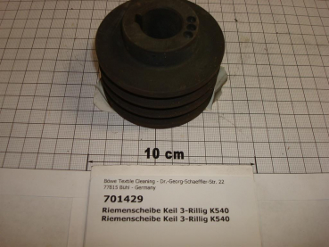V-belt pulley,3 grooves,dia22mmx71mm,K540