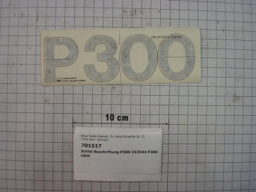 Label,"P300",44x153mm