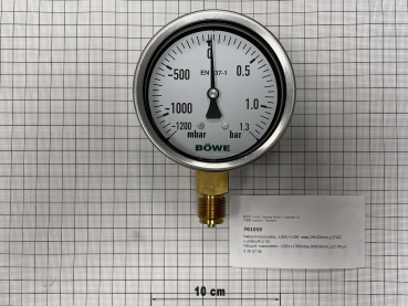 Vacuum manometer -1200/+400 mbar 1/2"