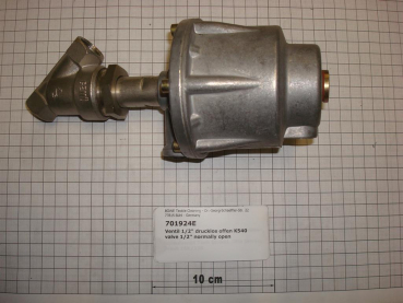 Slanted seat valve,1/2",NO,pneumatic,K540,teflon gasket