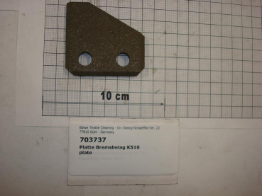 Bremsplatte,Bremsbelag,58x63x8mm, Jurid,K16,K540