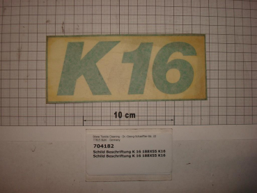 Label,"K16",55x188mm,green