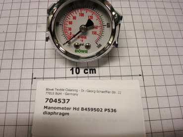 BÖWE,high pressure gauge,cooling,0-500PSI,R404A