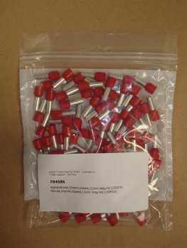 Ferrule,10qmm,isolated,12mm long,red (100PCS)