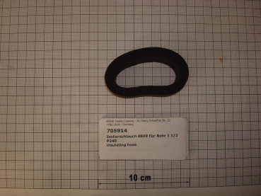 Insulating hose,48x9mm,pipe,1 1/2",black