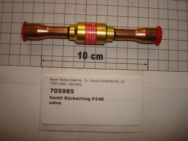 Check valve,NRV,with solder connection,P240-300,cooling
