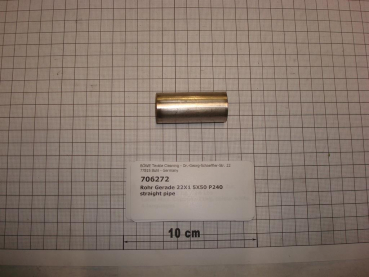 Pipe,straight,22x1,5x50mm,stainless steel,P240,P300,P/M12-30,InduLine