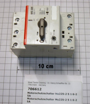 Motor protection switch MS225-2,5 1,6-2,5A