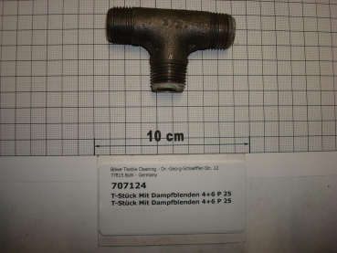 T-piece,with steam blades,1/2"x4+6mm,P25/M12-18/P21-30/InduLine