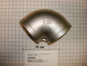 Elbow for condenser,90V4A40,I/I,2",stainless steel