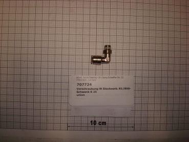 Elbow plug connector,1/8"x6mm,brass