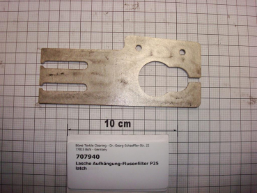 Lintfilter bracket,63,5x145x4mm,P17,P25
