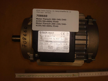Filter motor,200/415V-50/60Hz,spin filter