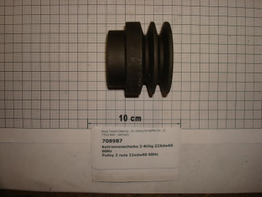 V-belt pulley,2 grooves,dia22mmxDW60/64mm,60Hz,P12-15old,PX