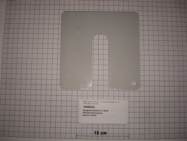 Spacer plate,150x150x1mm,safety trough