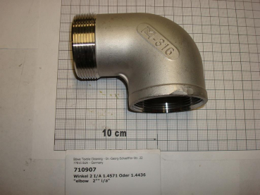 Elbow,92V4A50,I/O,2",stainless steel,1.4571