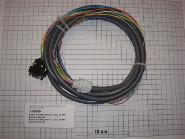 Cable,9-pin-Sub-D,female,10x0,34sqmm