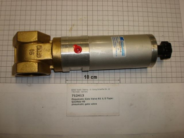 Gate valve pneumatic,1 1/2",straight,NC