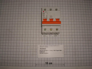 Circuit breaker 3-pole,10A,BKN C10A 3P