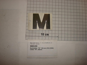 Letter "M", 50mm