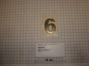 Figure "6", 50mm,silver,M66