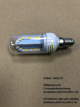 Bulb E14 24V 25 Watt, clear, for sight glass illumination distillation
