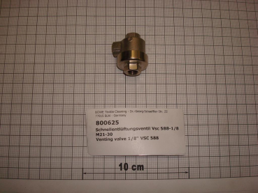 Venting valve 1/8" VSC 588, M 21-26-30
