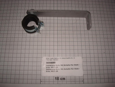 Pipe bracket with clamp,1/2",distillation disposal,M21-30