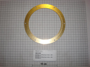 Disc for main bearing cage, 165,5x130x2,5 P/M 21-26-30