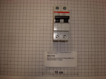 Circuit breaker,2-pole,6A S202-C6