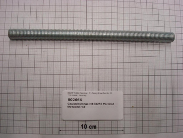 Threaded rod DIN976,M16x250mm,8.8,galvanized