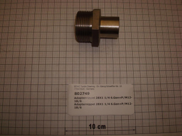 Adapter nipple,1 1/4"x28mm,P/M12-30