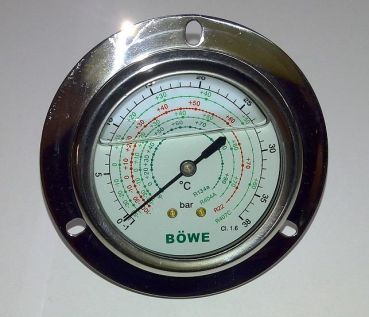 BÖWE,Hochdruckmanometer,Kälte,-1-38 bar, P/M12-30