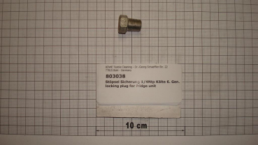 Locking plug 1/4" for cooling unit