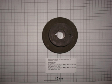 V-belt pulley,2 grooves,dia22mmx92mm,DIN-2211-SPZ-1T
