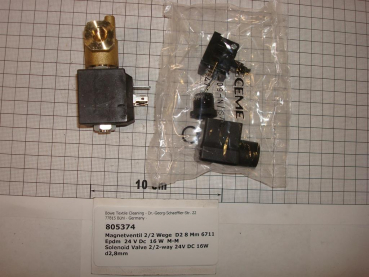 Solenoid valve 2/2-way, 2.8mm, 24V DC, 16W 