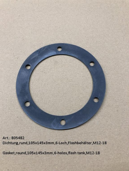 Cover gasket flash tank