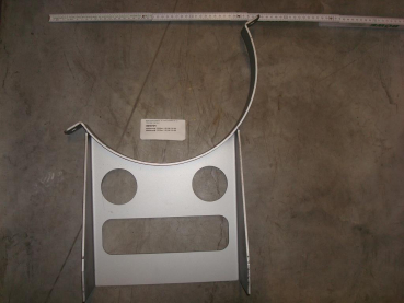 Filter holder for welding, eco-filter1 (bottom / front), DN370mm, W 50mm, SL; P/M12-18