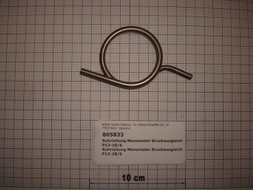 Piping,6x1mm,stainless steel,manometer,P12-18