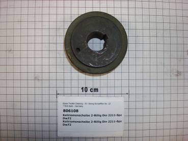 V-belt pulley,2 grooves,dia22mmxDW72/76mm,P/M12-18
