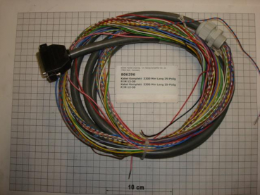 Kabel,25-polig-Sub-D,weiblich,3300mm lang, P/M12-30