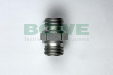 Adapter,double nipple,3/4"x3/4",conical sealing,for steam hose