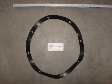 Gasket,round,300x350x3mm,8-holes,bearing flange,InduLine