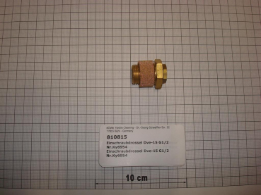 Screw-in choke valve,DVE-15,1/2",no.KY6954,InduLine