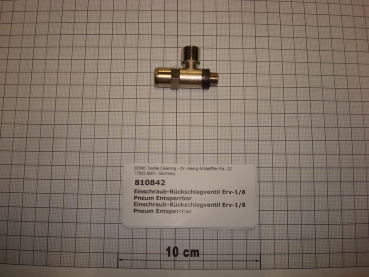 Screw-in check valve,ERV-1/8",pneumatic unlockable,InduLine
