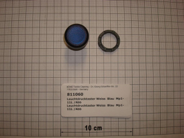 Push button white/blue MP1-11L