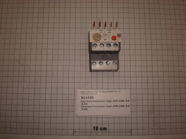 Thermal relay,4,0-6,0 A,GTK-12M