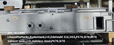 Solvent tanks,I+II,stainless steel,P470,SI70
