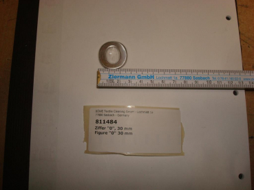 Figure "0" 30mm,silver,P/M12-18