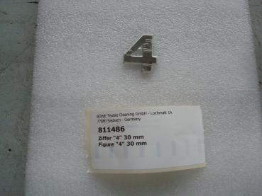 Figure "4" 30 mm,silver,M27-M33-M40